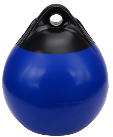 TIKATARER de Amarre para Barcos, Bola de Parachoques de Muelle Redonda de 10/12/15 Pulgadas, de Anclaje con Protección Marina de PVC Grueso, Ideal para Atracar Yates y Veleros (A25)