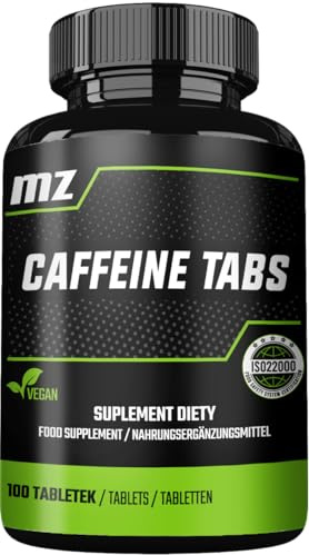 Koffein 150 mg – 100 tabletter | 200 portioner – Energi & koncentration – MZ