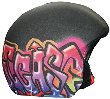 COOLCASC® Graffiti - Couvre Casque Ski Enfant Universel - Personnalisez Votre Casque avec Une Housse Ski protectrice, Originale et Amusante - Accessoires Ski - Taille Unique