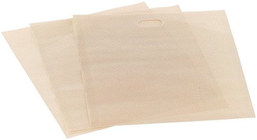 Rosenstein & Söhne Backpapierbeutel: 3er-Set Dauer-Antihaft-XL-Toastbags für Toaster, Mikrowelle, Backofen (Backofen-Bags wiederverwendbar, Sandwich-Maker-Papierbeutel, Dauerbackpapier)