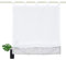 My home Raffrollo »Camposa« transparent mit Schlaufen weiß H/B 140/45 cm