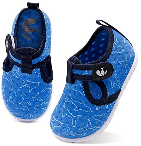 FEETCITY Boys Girls Water Shoes Kids Quick Dry Aqua Socks Non-Slip Barefoot for Sport Beach Swim Surf Toddler 8