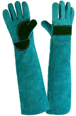 PRETTYLE Gants de protection anti-morsure – Gants de manipulation à manches longues pour animaux de compagnie, épais et durables pour animaux de compagnie