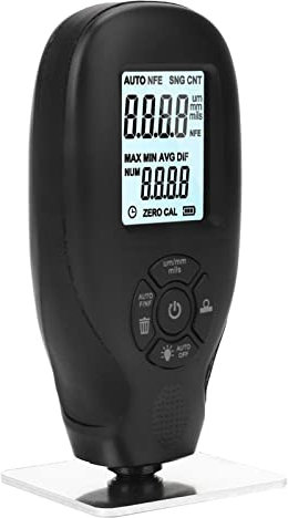 Medidor de Espesor de Recubrimiento ABS 0 a 2000um Probador de Película de Pintura para Trabajos en Metal Trabajos de Automóviles Molino de Papel Accesorios Profesionales para Uso