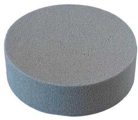 Trocken Steckschaum Rund 22x7cm - für Profi Floristen & Hobby Bastler - Steckschwamm für Trockenblumen & Kunstblumen - Zylinder Steckmasse Blumensteckschaum - Floristik Zubehör & Floristikbedarf