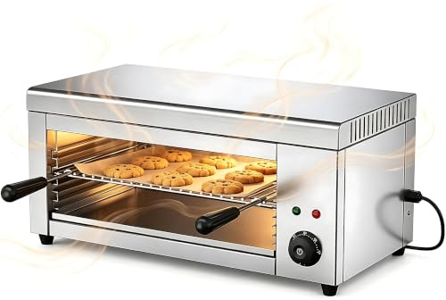 Väggmonterad ostsmältare, brödrost, salamandergrill, 2000W elektrisk grill för rostat bröd, smörgåsar och biffar, justerbar temperatur 50-300℃