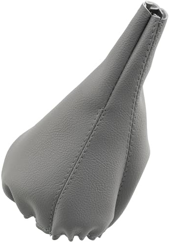AERZETIX 23DG0108 Soufflet de Levier Vitesse en Simili, Cuir Gris Clair