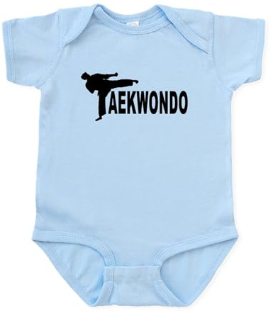 CafePress Taekwondo Infant Bodysuit Cute Infant Bodysuit Baby Romper Sky Blue