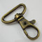 Karabinerhaken aus Metall, drehbar, 20/50 Stück, Schnallen für 25 mm breite Bänder Leder, Riemen, Gürtel bronze