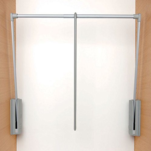 Servetto Originale ausklappbare Kleiderstange, Wandstange, grau, für den Schrank, 77–120 cm