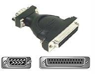 Belkin Serial Cable Adapter - Adaptador y Conectores de Cable (DB9, DB25, Macho/Hembra, Negro)