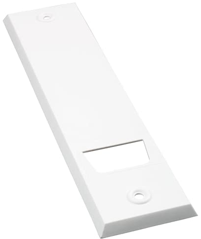 Abdeckplatte (Blende) mit Lochabstand 18,5cm ECKIG weiß