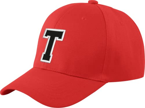 morefaz Ny basebollkeps röd keps pojke flicka barnhatt unisex A-Z alfabet