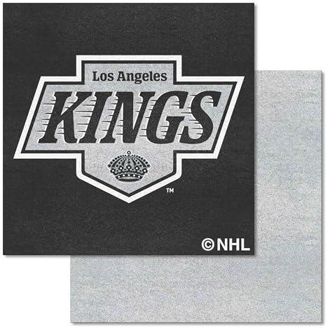 FANMATS 10680 Los Angeles Kings Team Carpet Tiles - 45 Sq Ft.