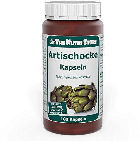 Artischocke 400 mg Extrakt pro Kapsel - 180 Stk. - mit mindestens 10 mg natürlichem Cynarin - 2 Monatsvorrat