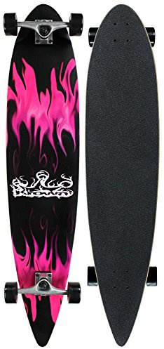 Krown Longboard 9 x 43 Pintail Maple - Purple Flame