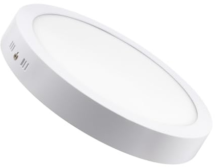 LEDKIA LIGHTING Plafón LED 24W Circular Ø295 mm para Cocina, Comedor, Habitación 6000K Blanco Frío