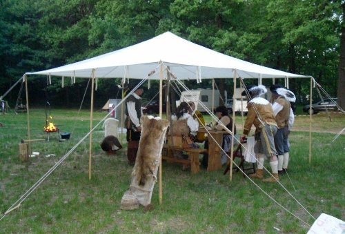 großer Baldachin Sonnensegel LARP Reenactment Lagerplane Mittelalter Zelt Frame Tent Ritter