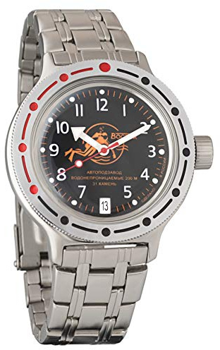 Vostok / Wostok Amphibian 420380 Russisches Militär Taucher Uhr 2416B 200m AUTO Scuba Dude
