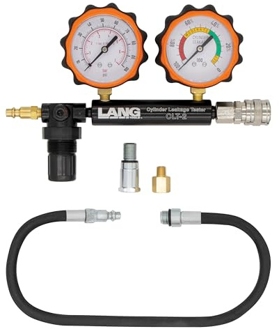 Lang Tools CLT-2 100 PSI Cylinder Leakage Tester with 2 Gauges, One Size