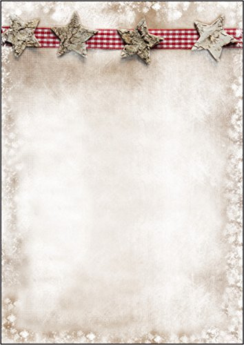 SIGEL DP052 Briefpapier Weihnachten, Winter Chalet, A4, 25 Blatt, Weihnachtsbriefpapier aus nachhaltigem Papier für Weihnachtspost, Angebote, Einladung, Menükarte