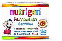 Nutrigen Ferromixin Sprinkles – Iron & Micronutrient Powder for Babies & Toddlers, 30 Sachets