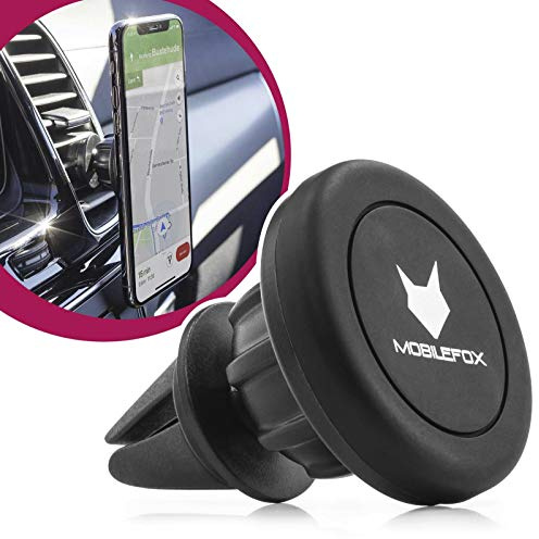 Mobilefox Magnet KFZ Auto Handy Halter Lüftungs Halterung kompatibel mit Samsung Galaxy S24 S24+ S23 S23+ S22 S21 S20 S20+ Ultra S10 S10+ S10e S9 S8 S7 S6 S5 S4 S3 S2 Edge Plus Mini Active Note J A