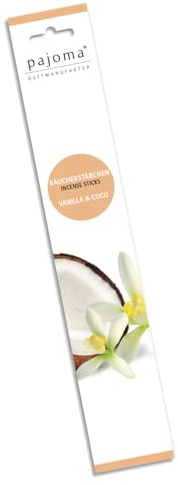 Pajoma 91250 Bâtonnets d'encens Vanille et Coco Modern Line
