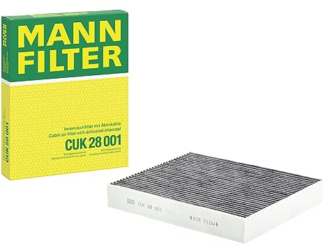 MANN-FILTER CUK 28 001 Filtro aria cabina - Filtro Antipolline con Carbonio attivato - per Autovetture + veicoli commeriali