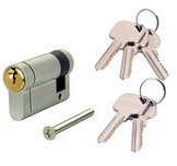 Versa Hardware Dual Finish 6-Pin Half Euro Cylinder - 35/10 (45mm Overall)