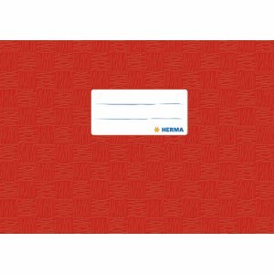 HERMA 25 x Heftschoner A5 quer PP rot gedeckt