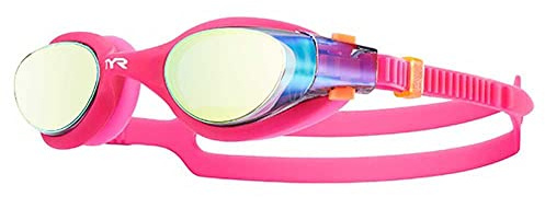 TYR Vesi Femme Mirrored Goggles, Gold/Pink, One Size