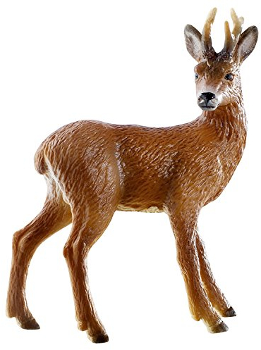 Bullyland 64436 - Spielfigur Rehbock, ca. 8,3 cm große Tierfigur, detailgetreu, PVC-frei, ideal als kleines Geschenk für Kinder ab 3 Jahren