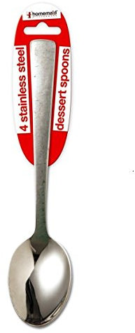 Home Maid Stainless Steel Dessert Spoons 4pk, Silver