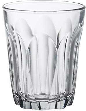 Duralex 1038AC04A0111 Provence Quatre Trinkglas, Wasserglas, Saftglas, 160ml, Glas, transparent, 4 Stück