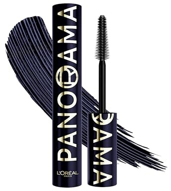 L’Oréal Paris Panorama Chromatic Mascara, Intensive Farbe, 24h Halt, Panorama-Volumen von Winkel zu Winkel, Für definierte und volle Wimpern, Farbe: Bleu Suede