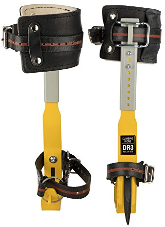 TreeUp Grampones para Trepar, DR-3, Àrboles Herramienta de Escalada Cuidado (Amarillo)