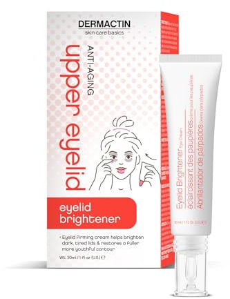 Dermactin-TS Upper Eyelid Cream, Firms & Tones Sagging & Drooping Skin On Upper Eye Lids, For Younger, More Vibrant & Alert Appearance, For Sensitive Skin In The Eyelids 28.5g