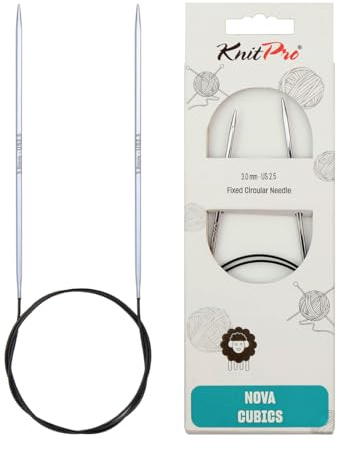 KnitPro KP12153 Aiguille Fixe Circulaire Laiton Brillant 40 cm x 3 mm