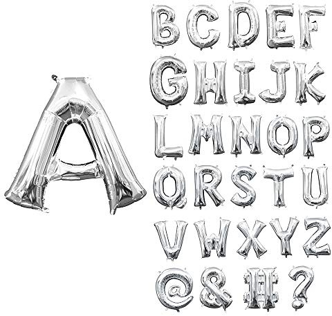 amscan 11011929 3307201 folieballongsymbol, silver