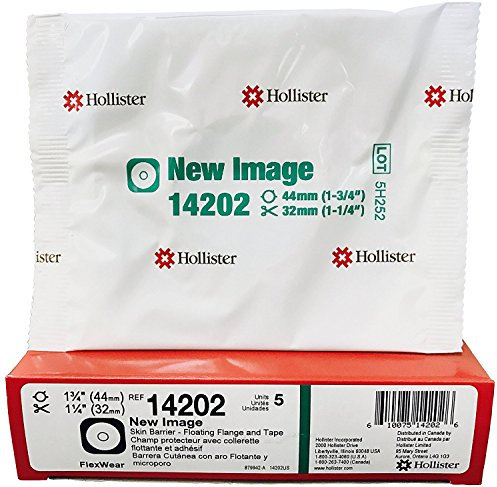 Hollister New Image Skin Barrier Cut To Fit 1 3/4 Flange With Tape - Box Of 5 - Model 14202