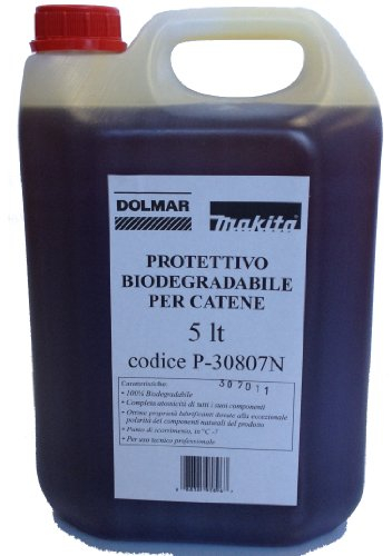 OLIO CATENA MOTOSEGA BIODEGRADABILE LT.5 MAKITA DOLMAR