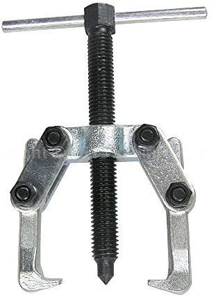 KATSU Two Jaw Gear Bearing Puller 50mm, Carbon Steel Mini 2 Arms Gear Armature Bearing Extractor Puller Removal Hand Tool for Car Motorcycle Auto Reparing 45050701