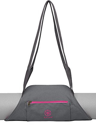 Gaiam On-The-Go Yoga Mat Carrier, Storm/Pink