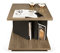 TemaHome Goa Beistelltisch, Holz, nussbaum/schwarz, 55 x 55 x 55 cm