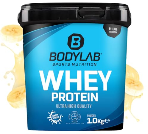 Bodylab24 Whey Protein Pulver, Banane, 1kg