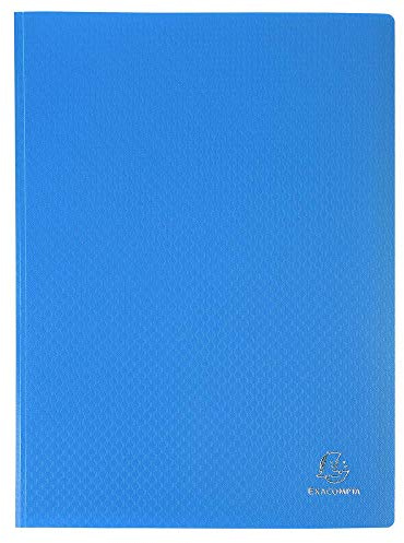 Exacompta 8562E - Carpeta de 60 fundas PVC, A4, color azul