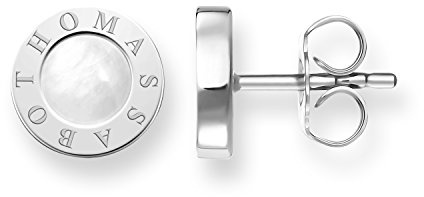 Thomas Sabo Women Stud Earrings Mother of Pearl white 925 Sterling Silver H1859-029-14