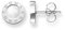 Thomas Sabo Ohrstecker Classic Weiß 925 Sterling Silber H1859-029-14