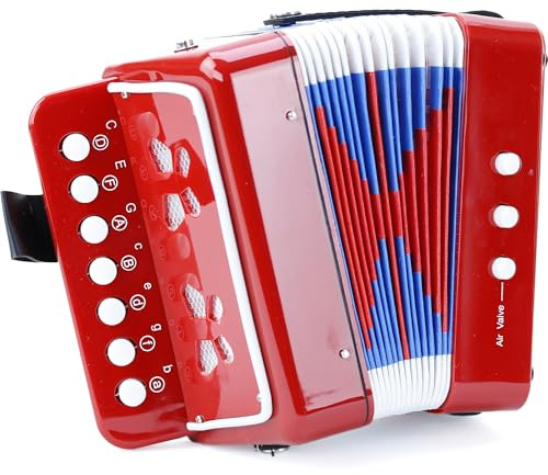 VILAC Musikinstrument - dragspel med 10 tangenter - Från 3 år - 8300